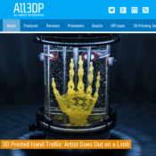 3D Printed Hand Trellis: Artist Goes Out on a Limb