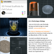 3D Printed Scaffolds for Cell Culture
