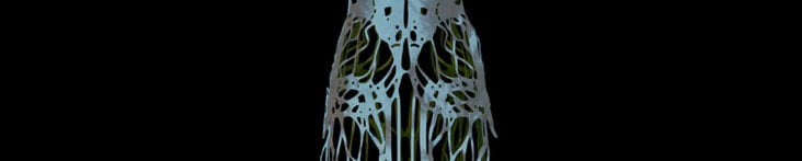 Blue Silk Ligaments Dress