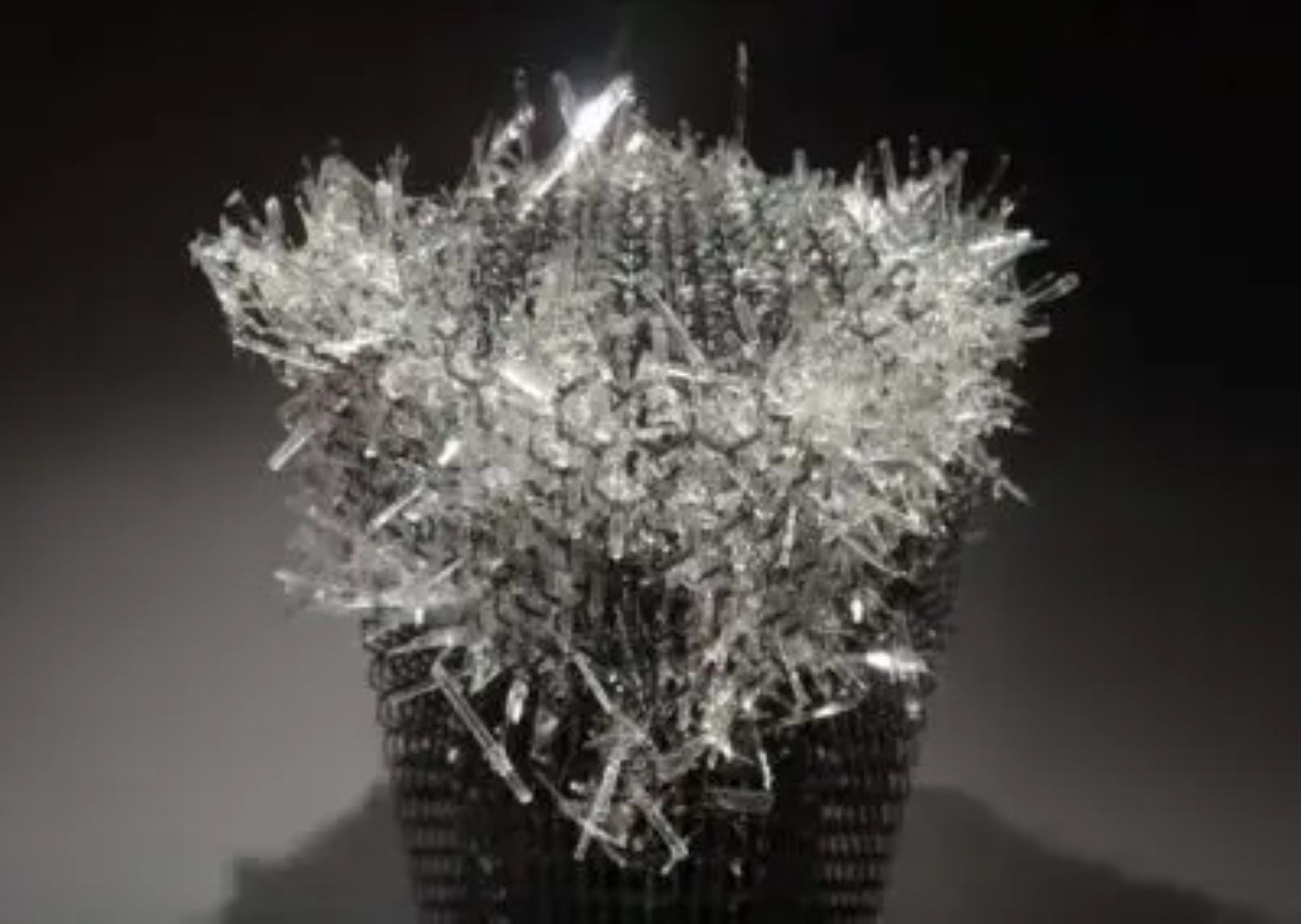 substance and emptiness crystal sculpture